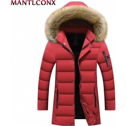 MANTLCONX 7XL 8XL Long Parkas Mens Winter Hooded Jacket Coat Mens Outdoors Outerwear Winter Male Casual Warm Parka Fashion Man