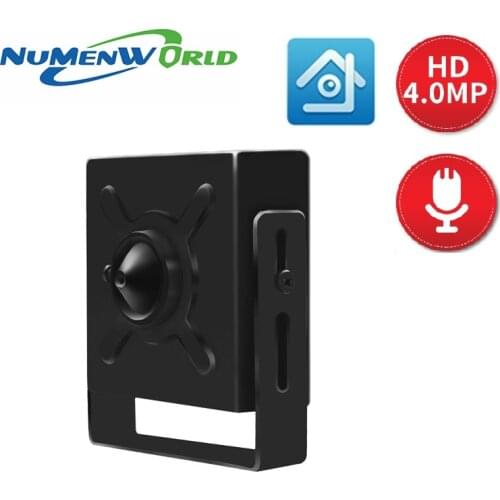Mini IP camera 4.0MP POE HD webcam CCTV Video Audio camera ONVIF P2P RTSP Surveillance Camera for Home Indoor