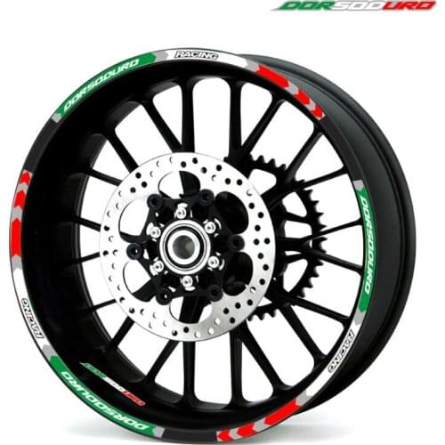Motorcycle Thick Edge Outer Rim Sticker Stripe 17inch Wheel Decals For Aprilia DORSODURO 750 FACTORY DORSODURO 1200 ABS