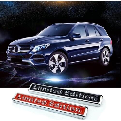 Car Sticker Badge Red/Black Decals Car Styling Auto 3D Metal Limited Edition Emblem Exterior Decoration Accessories