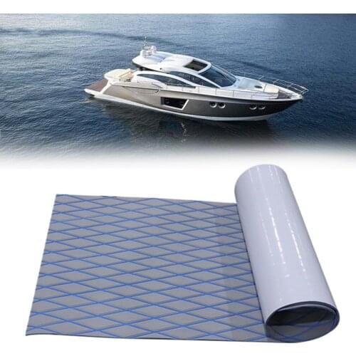 EVA Foam Faux Teak Boat Decking Sheet Non-Skid Self-Adhesive Sea Deck Marine Yacht RV Boat Flooring Mat Gray