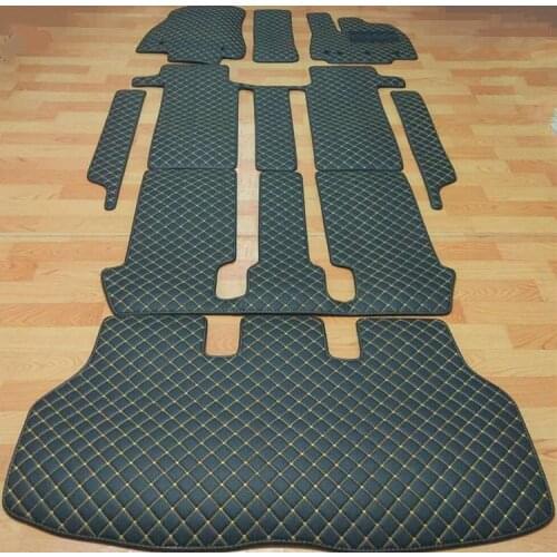 Full set car floor mats for Right Hand Drive Toyota Noah / Voxy / Esquire R60 R70 R80 2021-2000 7 8 seats durable rugs carpets