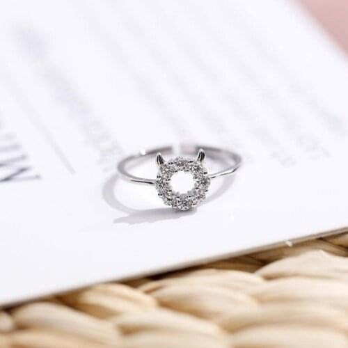 Sole Memory Little Devil Student Simple Personality Fresh 925 Sterling Silver Female Resizable Opening Rings SRI265