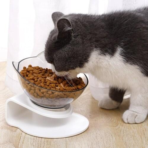 15 Degree Basin Oblique Mouth Double Bowl Dog Bowl Pet Cat Dog Food Bowl Anti-vomiting Ortopedic Cat Bowl Bowls For Dog Feeder