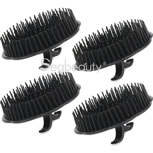 Segbeauty 4pcs Shampoo Brush Scalp Massage Adult Soft Glue Bathroom Comb Long Hair Washing Hair Scalp Head Massage
