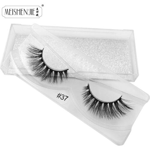 SHIDISHANGPIN 3d strip lashes makeup full strip lashes messy mink eyelashes hand made natural long fake lashes faux cils #3739