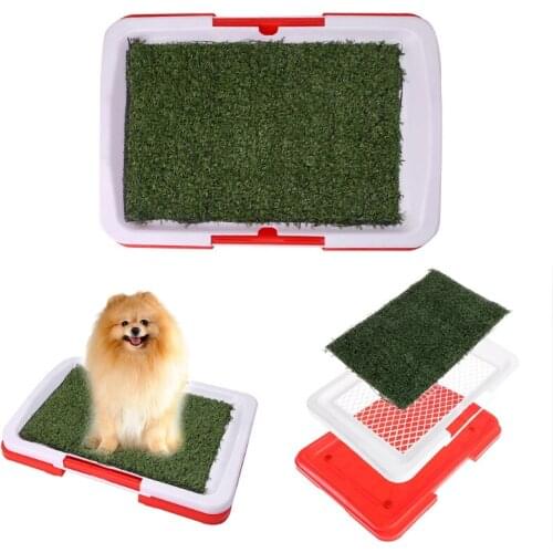 Pet Dog Potty Toilet Urinary Grass Mat Pad Patch Indoor Outdoor Home New