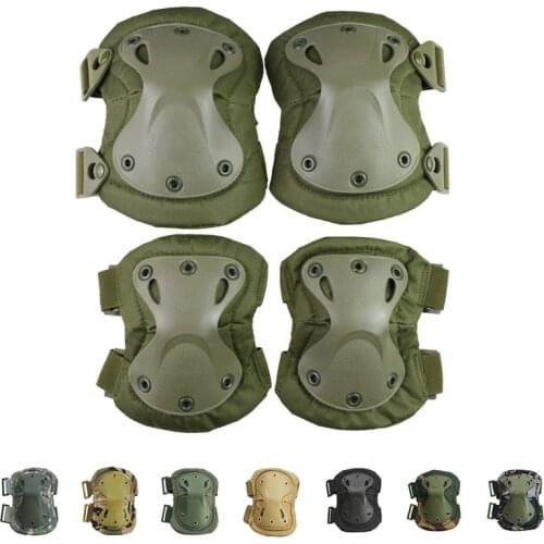 Tactical Knee Pad Elbow CS Military Protector Army Airsoft Outdoor Sport Hunting Kneepad Safety Gear Knee Protective Pads