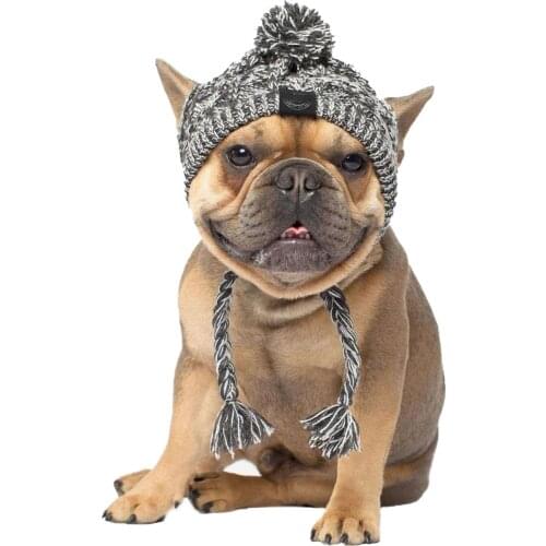 Warm Pet Dog Knitted Hat Windproof Headwear for Winter Comfortable and Fashionable Extra Warmth
