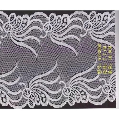 18cm high quality nylon polyester spandex elastic lace trim,YX-61F005