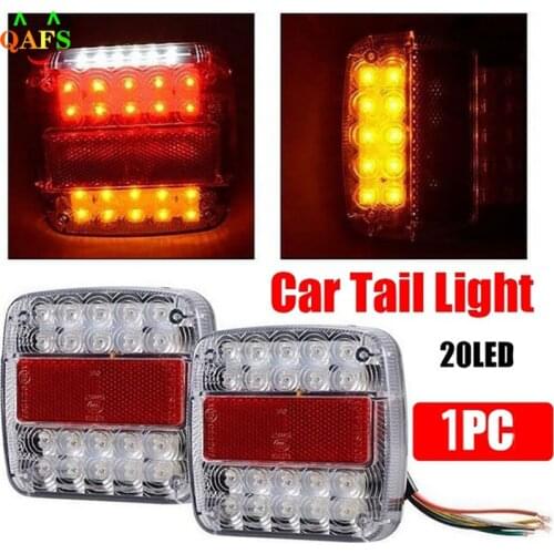 1pcs 12V LED Indicator Lights Stop Rear Tail Reverse Light Indicator License Plate Lamp Truck Trailer Waterproof