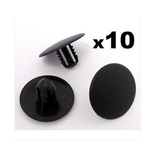 10x For Ford Plastic Trim Clips- Bonnet Insulation Pad Retainer Fastener Clips