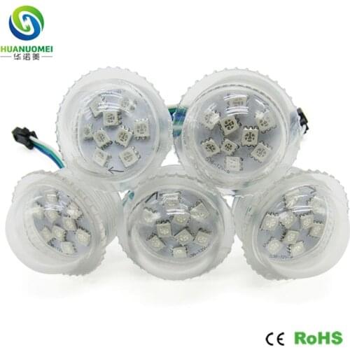 35mm 9LEDs UCS1903 Pixel RGB LED Module Light Digital 5050 SMD Bulb DIY Addressable Solar Source Lamp Advertising Lightbox 12V