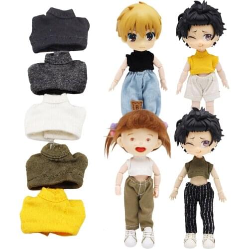 5Colors Mini Beautiful Clothes Vest for OB11,Obitsu11,YMY,DOD BJD Dolls and 1/12 BJD Dolls Clothing Accessories