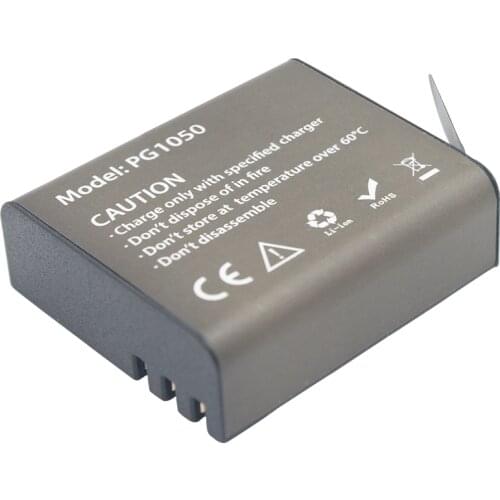 3.7V 1050mAh Action Camera Battery For EKEN H9 H9R H3 H3R H8PRO H8R H8 SJ4000 SJCAM SJ5000 SJ5000X PG1050 Rechargeable battery