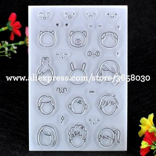 Expression Scrapbook DIY photo cards rubber stamp clear stamp transparent stamp 10x15cm 8052712