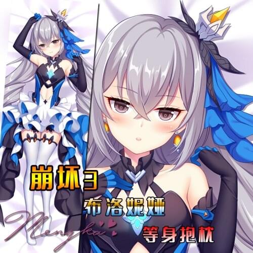 Anime Honkai Impact 3 Bronya Zaych Sexy Dakimakura Hugging Body Pillow Case Otaku Bedding Throw Pillow Cushion Pillow Cover