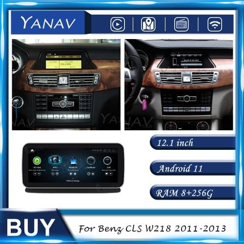 12.3 Inch Android Stereo Receiver Car Radio For Mercedes Benz CLS W218 2011-2013 GPS Navigator with carplay Multimedia Player