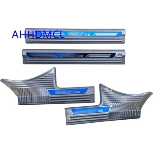 Car Welcome Pedal Threshold Strip Door Sill Strip For Geely SX11 Binyue 2019 2020