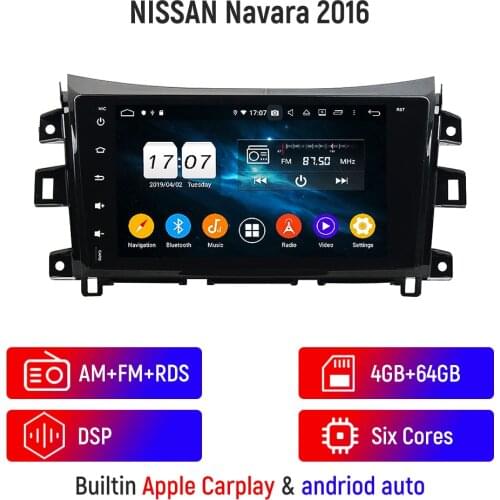 Carplay For 2014 2015 2016 2017 2018 NISSAN NP300 Navara Android 10 Screen Multimedia Auto Audio Radio GPS Navigation Head Unit
