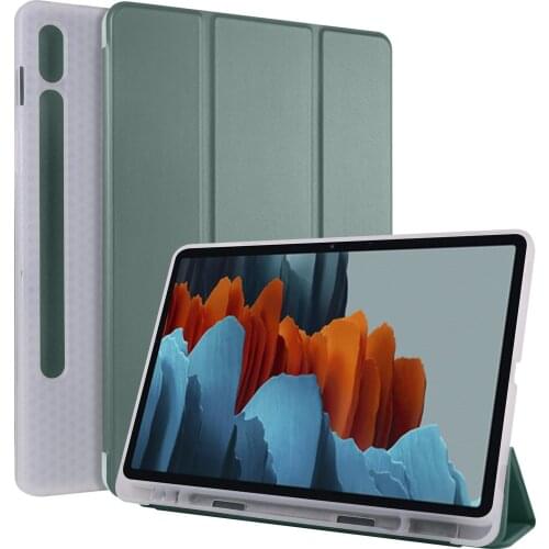 Coque For Samsung Tab S7 Case 11" 11 inch Tri-fold Protective Tablet Cover For Samsung Galaxy Tab S7 Case With Pencil Holder Pen