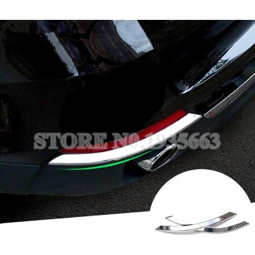 For BMW X5 F15 ABS Chrome Rear Tail Fog Light Lamp Cover Trim 2014-2018 2pcs Car Accessories Interior Car Decor Car Trim