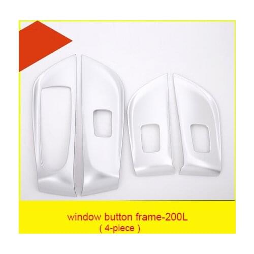Window Button Molding Trim For Benz Abs 2016-2019 4pcs Frame-200l Chrome A Class