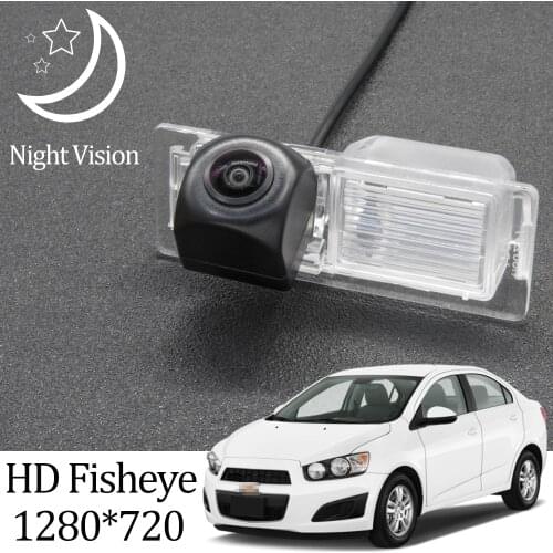 Owtosin HD 1280*720 Fisheye Rear View Camera For Chevrolet Aveo MK2 (T300) 2012 2013 2014 2015 2016 Car Parking Accessories