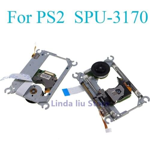 5pcs/lot Rerplacement SPU-3170 Laser Lens SPU3170 For PS2 Slim Game Console laser lens with deck For Playstation 2 Console