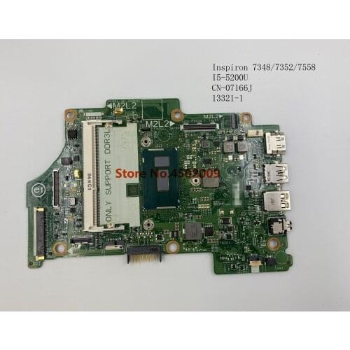For dell Dell Inspiron 7348 7352 7558 CN-07166J 07166J 7166J 13321-1 laptop motherboard with I5-5200U 100% tested work