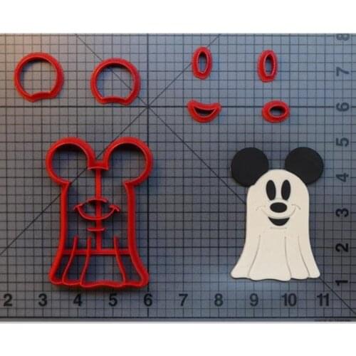 Cartoon Halloween Minnie Cookie Cutting Kitchen Baking Supplies Cake Icing Decoration Mold Soft Candy Tool Set 3D Customization