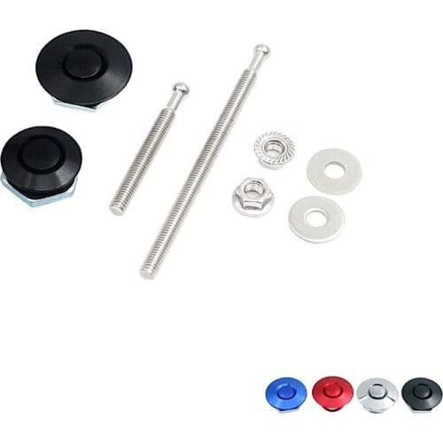 2PCS Universal Car Hood Quick Lock Kit Aluminum Hood Lock Kit Mini Lock Car Modification Multicolor Cover Lock
