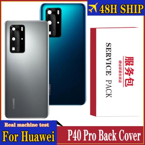 Original Battery Cover for Huawei P40 Pro Glass Back housing Replacement Repair Parts Apply to Huawei P40 Pro Rear Door ELS-AN00