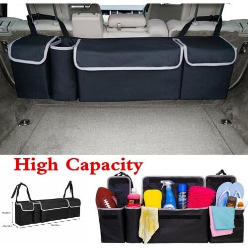 Car Back Seat Organizer Black Large Capacity Multi-use Car Seat Back Organizers Bag Drop Shipping
