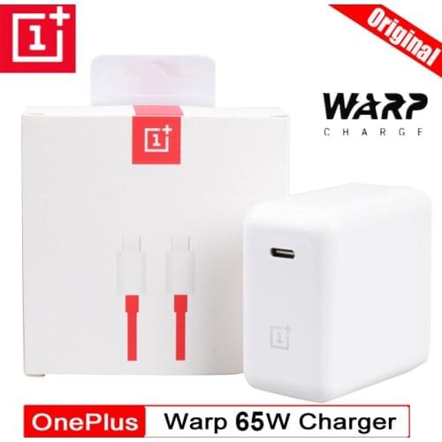 Original OnePlus 8T Warp Charge 65 Power Adapter White EU US Warp Charger Type C To Type C Cable 65w One Plus 9 8 T 8 pro 7T N10