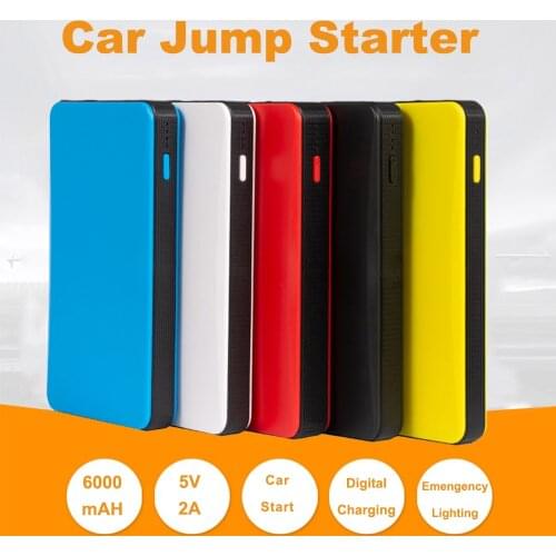 Kingslims Mini Portable Power Station 6000mAh Car Jump Starter Power Bank 12V Engine Battery Charger Booster Car Starting Device