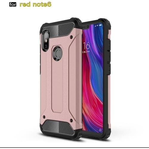 For Xiaomi Redmi Note 6 Pro Case Redmi Note 6 pro Cover Silicone+Hard PC Shockproof Armor Back Cover For Xiaomi Redmi Note 6 Pro