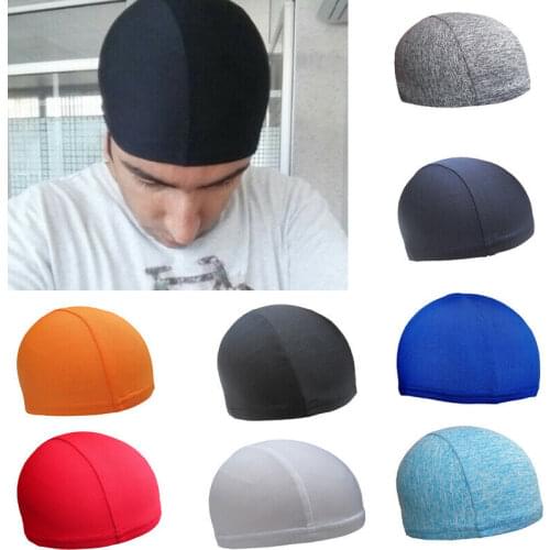 2020 Hot Sale Quick-drying Hat Breathable Anti-UV Windproof Cycling Stretch Beanie Hat Sport Running Cycling Soft Thin Warm Cap