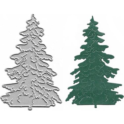 Christmas Tree Dies Cut Metal Cutting Dies Troqueles Scrapbooking DIY Mold Embossing Card Making Album Decoration Paper Crafts