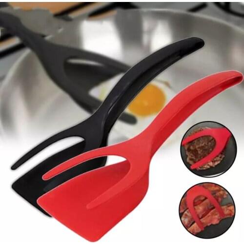 Silicone Multifunction 2 In 1 Non-Stick Fried Egg Turners Egg Spatula Pizza Steak Flip Shovel Frying Kitchen Tools