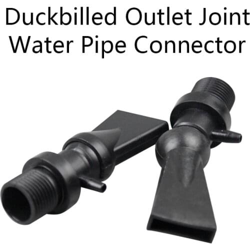 Duckbilled Outlet Joint Water Pipe Head Connector for Aquarium Fish Tank Supplies High Quality 1 Pcs