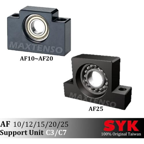 SYK Professional Support Unit AF10 AF12 AF15 AF20 AF25 Supported-side C3 C7 for ballscrew TBI sfu 1204 1604 Premium CNC Parts
