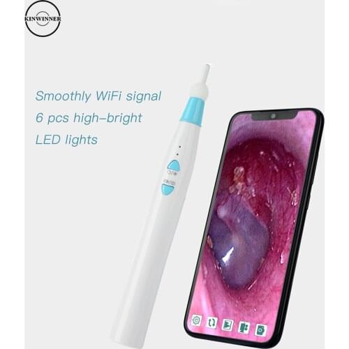 Ear Endoscope Camera for iphone Wifi Otoscope Professional Medical Diagnostic Kit Wireless Camera Ear Suitable ios&Android