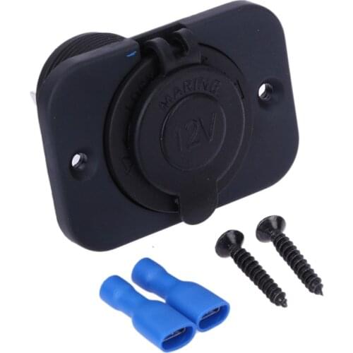 Waterproof 12V-24V Car Cigarette Lighter Power Charger Socket Plug Car Styling Automobile Cigar Lighter Charging Socket Base