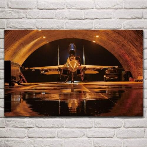 Sukhoi su 30mkk China air force fighter military aircraft living room home decor wall art print wood frame fabric poster KP909