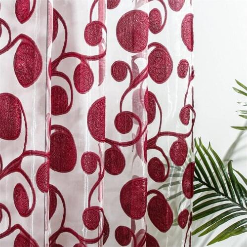YokiSTG Circle Geometric Sheer Curtain For Living Room Bedroom Kitchen Modern Tulle Blinds Window Treatment Drapes Home Decor