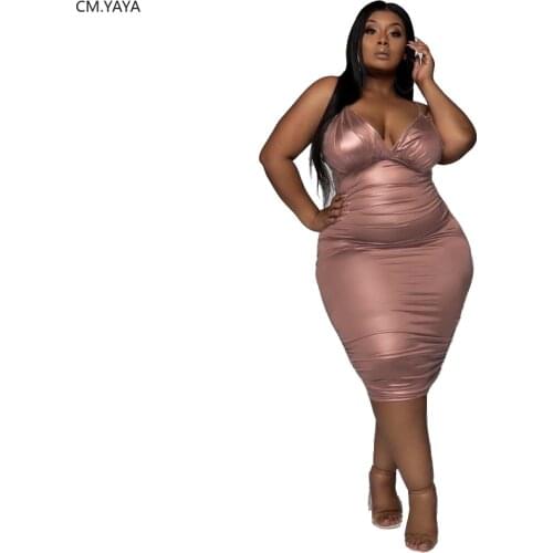 2020 Women Summer Plus Size Spaghetti Strap Sleeveless Dress Bodycon Bandage Party Night Club Casual Midi Dresses Vestidos