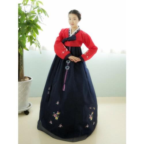 Womens Hanbok Dress Custom Korean Traditional Hanbok National Costumes for Large-scale Events and Wedding Costumes