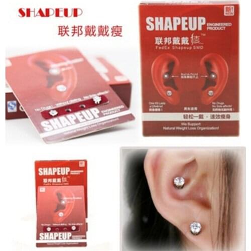 1Pair Healthy Slimming Magnetic Therapy Weight Loss Earrings Magnet In Ear Stimulating Acupoints Stud Earring Eyesight