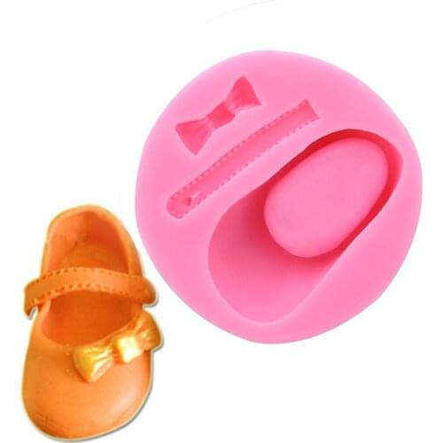 1PC Baby Baby Shoes Silicone Mold Cake Fondant Cake Decoration Tools DIY Candy Decorative Candy Tools